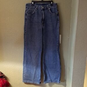 Women's Dark Wash Wide Leg Jeans